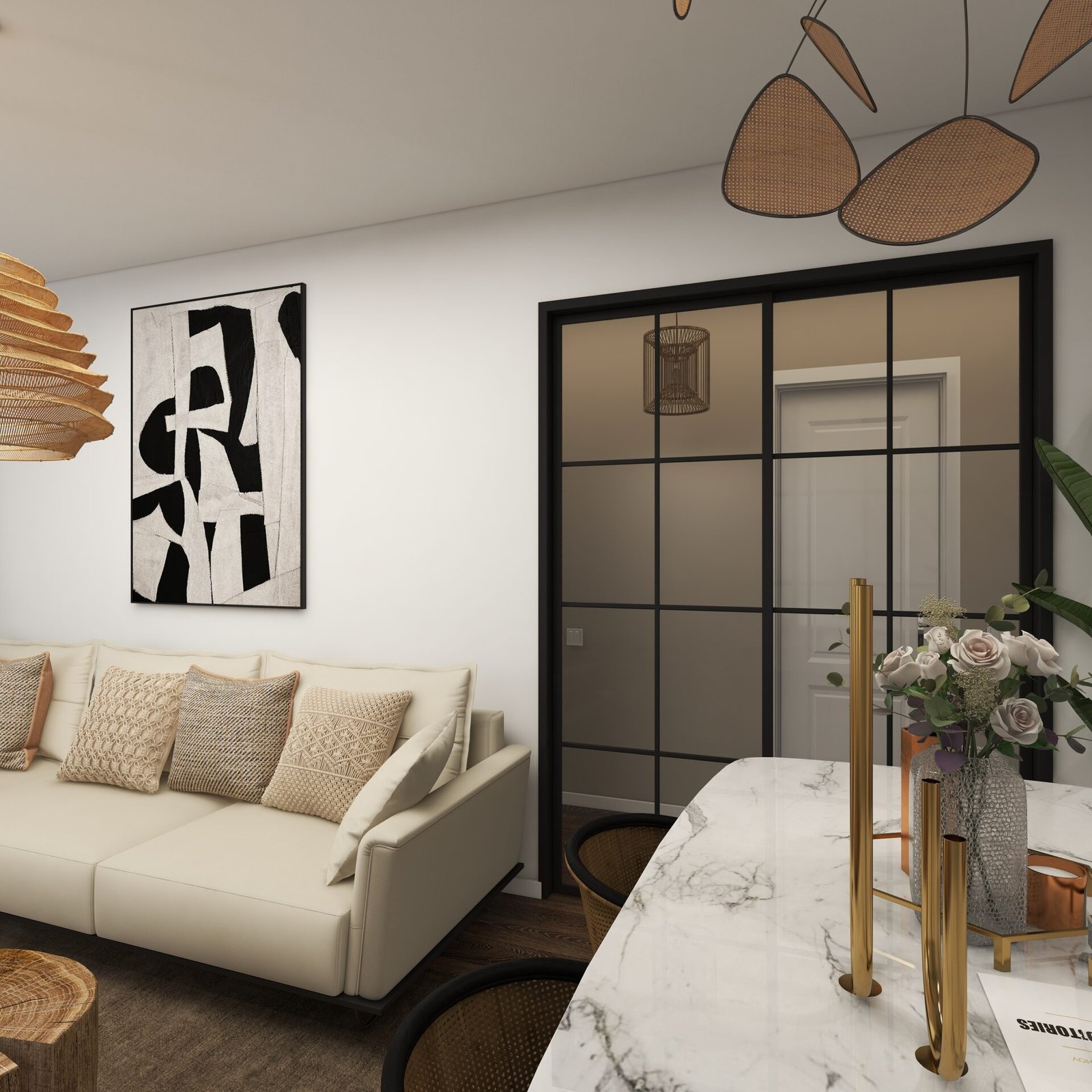 una-sala-de-estar-con-un-sofa-y-una-mesa-con-una-lampara